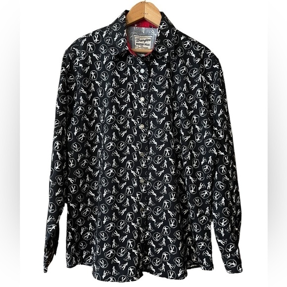 Vintage Wrangler Western Wear for Women Button Shirt Roping sz. Large - Picture 1 of 6